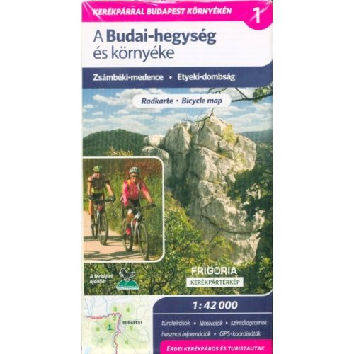 Budai-hegység és környéke kerékpáros és turistatérkép 1:42 000 - Zsámbéki-medence - Etyeki-dombság